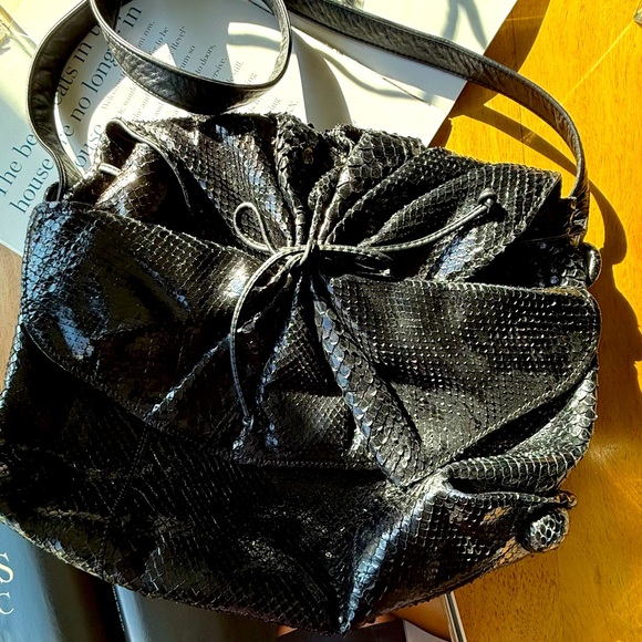 Vintage Carlos Falchi Python Cross body bag